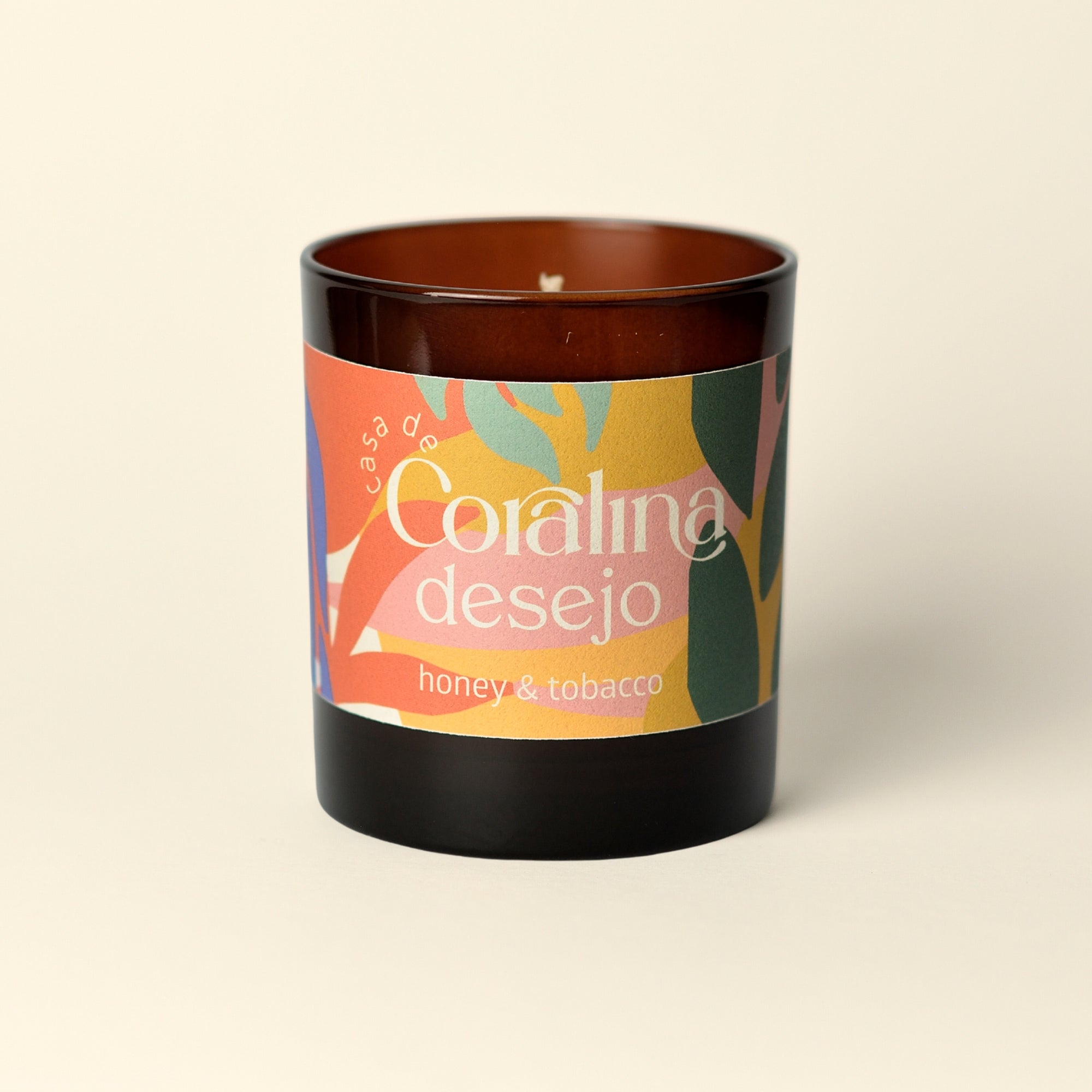 Candle Desejo - Honey & Tobacco - Large Amber Jar - 220g