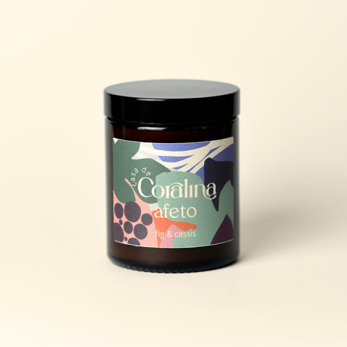 Candle Afeto - Fig & Cassis - Medium Amber Jar - 150g