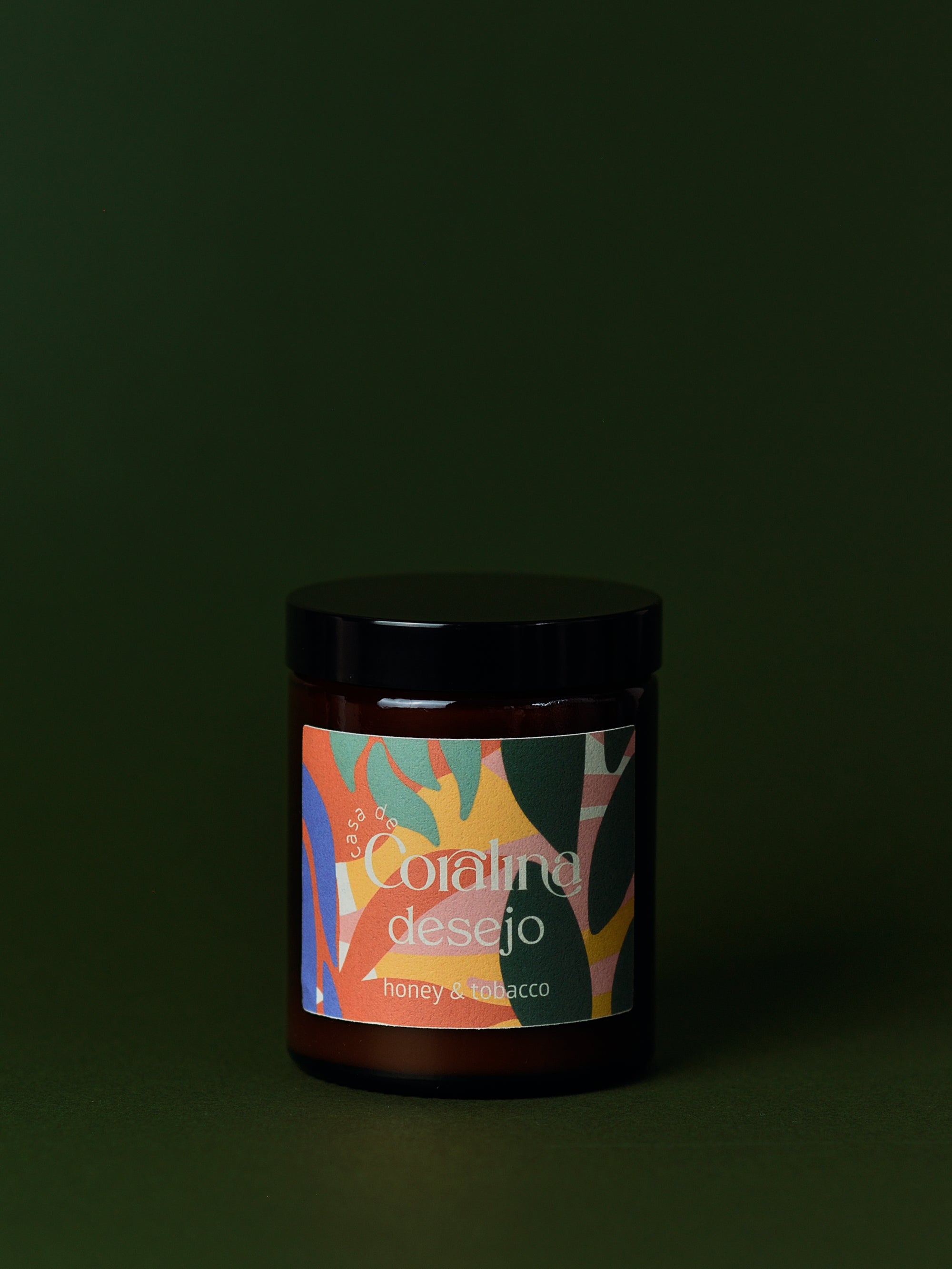 Candle Desejo - Honey & Tobacco - Medium Amber Jar - 150g