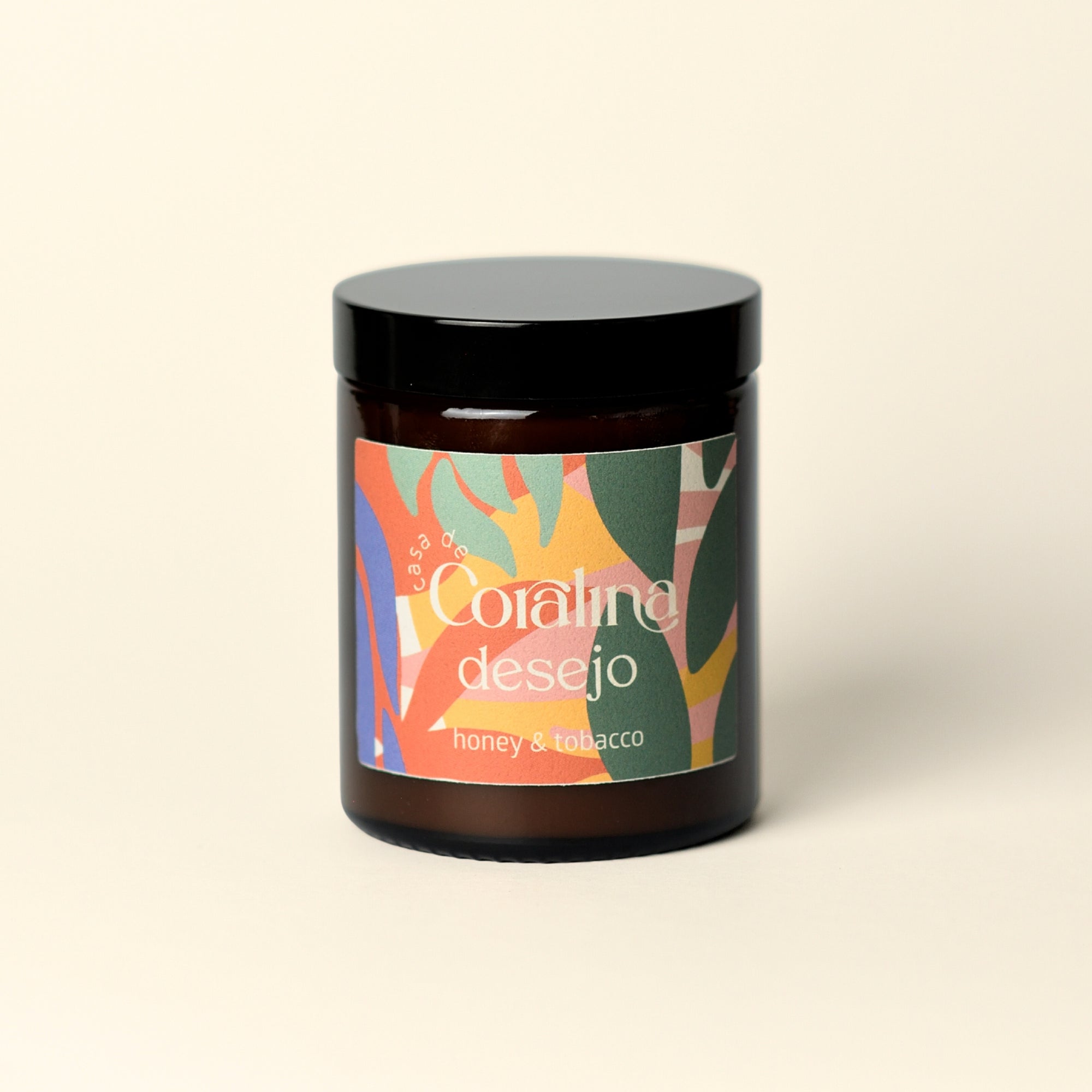 Candle Desejo - Honey & Tobacco - Medium Amber Jar - 150g