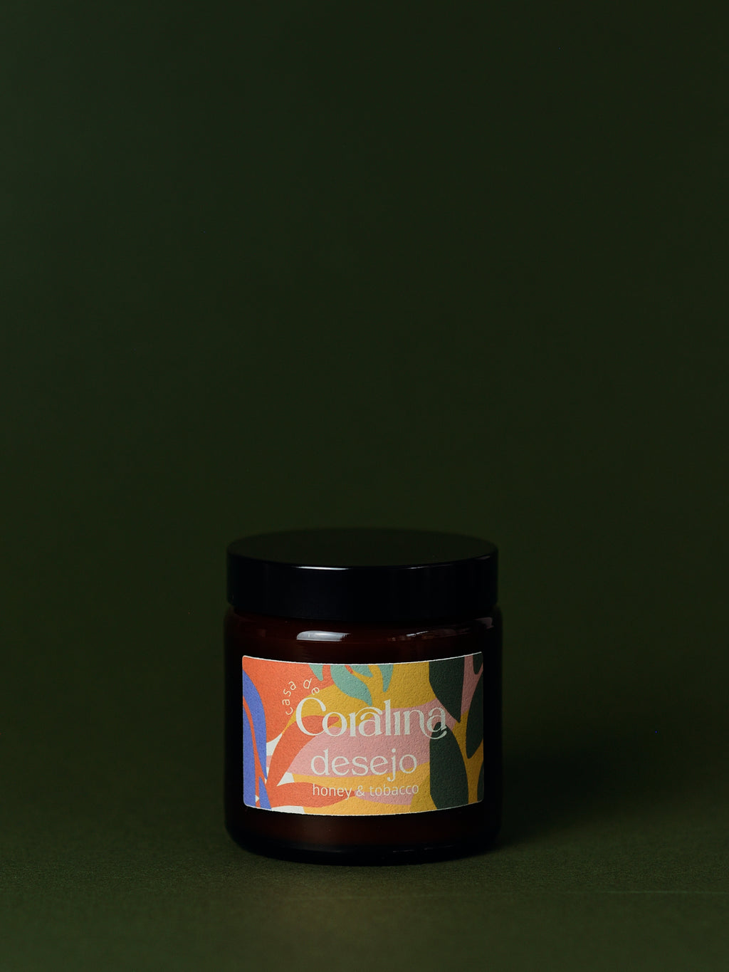 Candle Desejo - Honey & Tobacco - Small Amber Jar - 90g