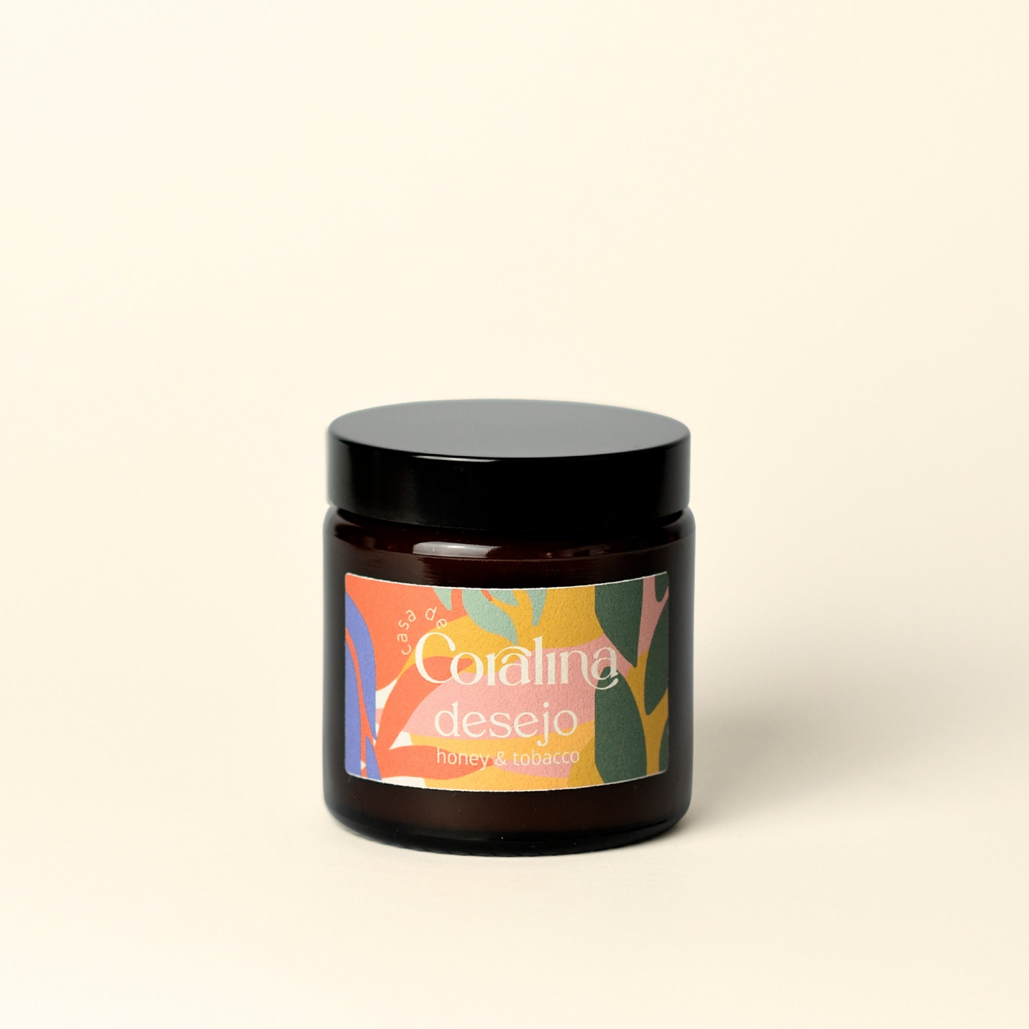 Candle Desejo - Honey & Tobacco - Small Amber Jar - 90g