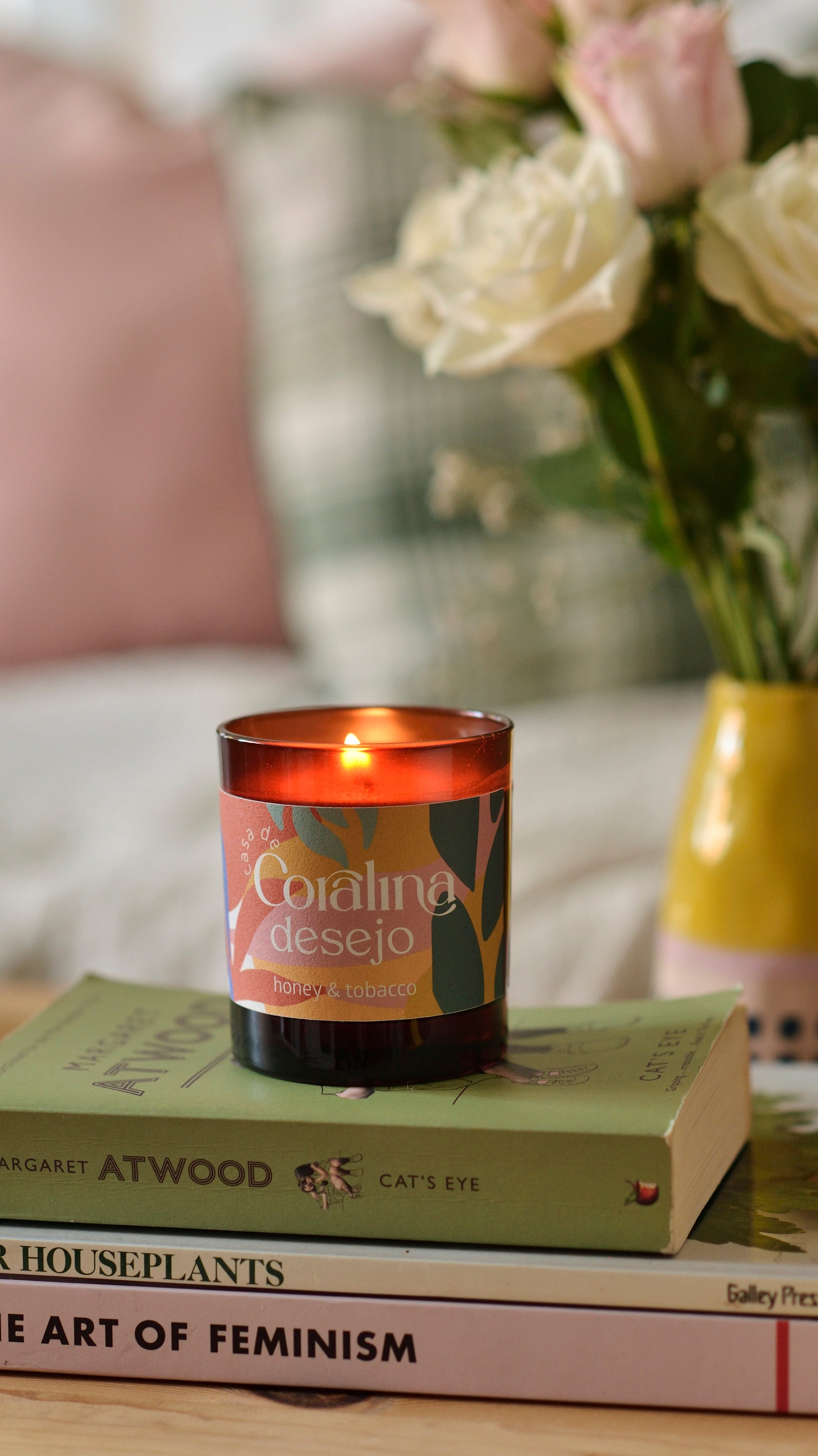 Candle Desejo - Honey & Tobacco - Large Amber Jar - 220g