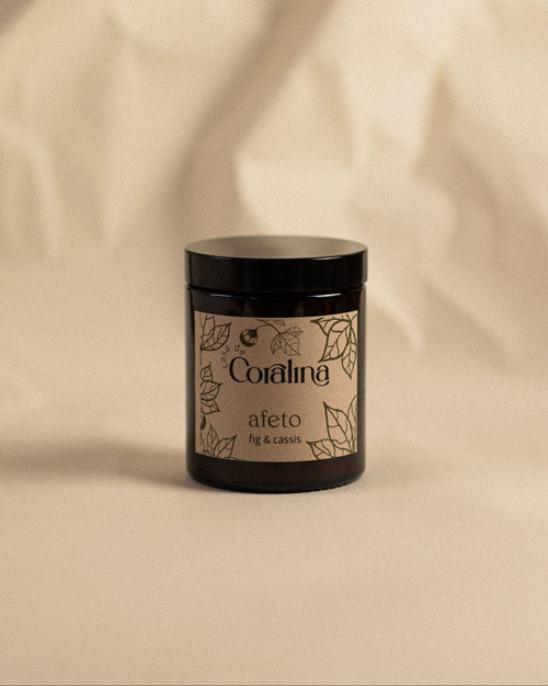 Candle Afeto - Fig & Cassis - Medium Amber Jar